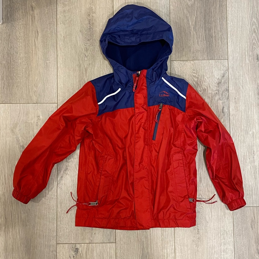 L.L. Bean fleece-lined rain coat